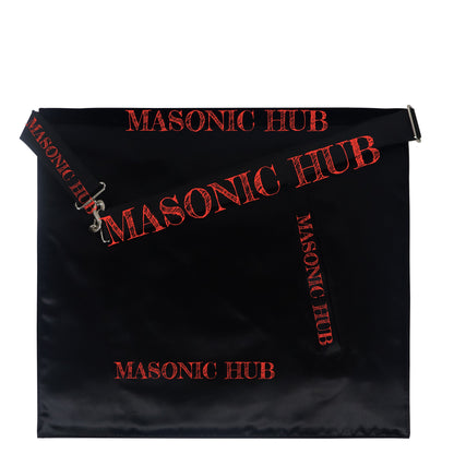 Handmade Masonic Master Mason Apron - Lambskin with Working Tools Embroidery