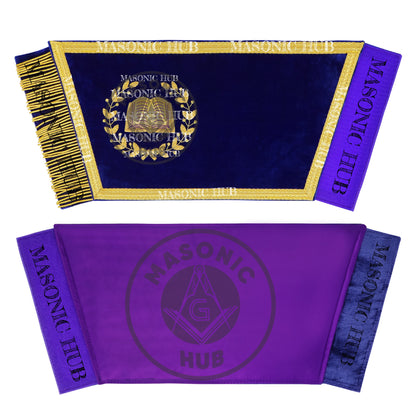 Masonic Grand Lodge Chaplain Officer Cuffs Set – Hand Embroidered Gold Bullion