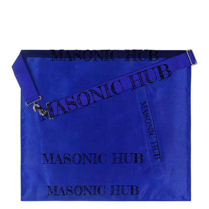 Masonic Past Master Lambskin Working Tools Apron - Hand-Embroidered Freemason