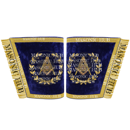 Masonic Grand Lodge Senior Deacon Regalia Set – Hand Embroidered Lambskin Apron