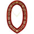 Masonic Blue Lodge Working Tools Masonic Chain Collar Red Velvet Backing Masonic Hub