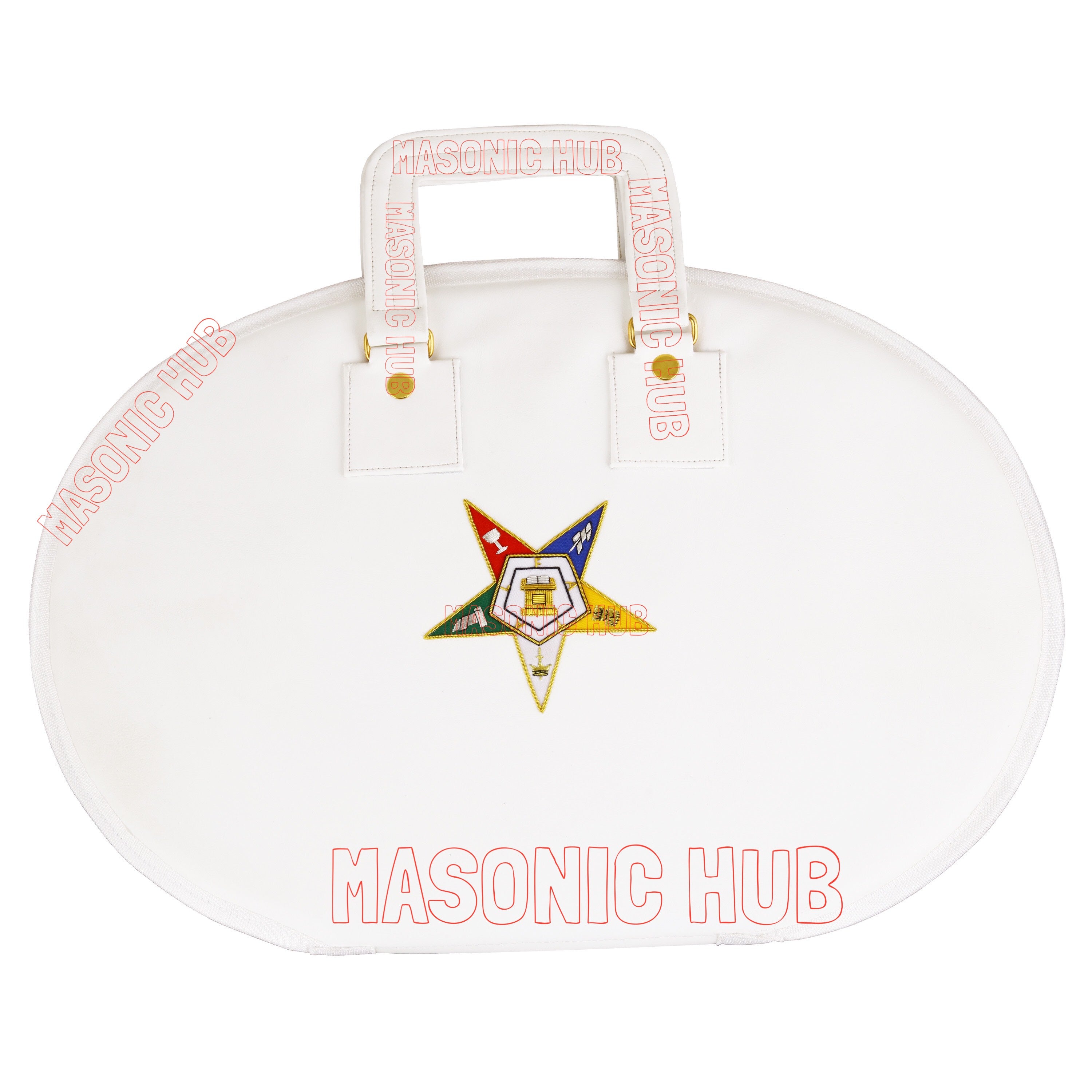 Handcrafted Masonic OES Chain Collar Case Soft Padded Lining With Hand Made Logo