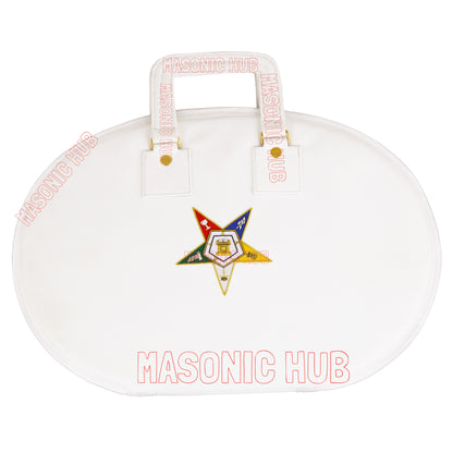 Handcrafted Masonic OES Chain Collar Case Soft Padded Lining With Hand Made Logo