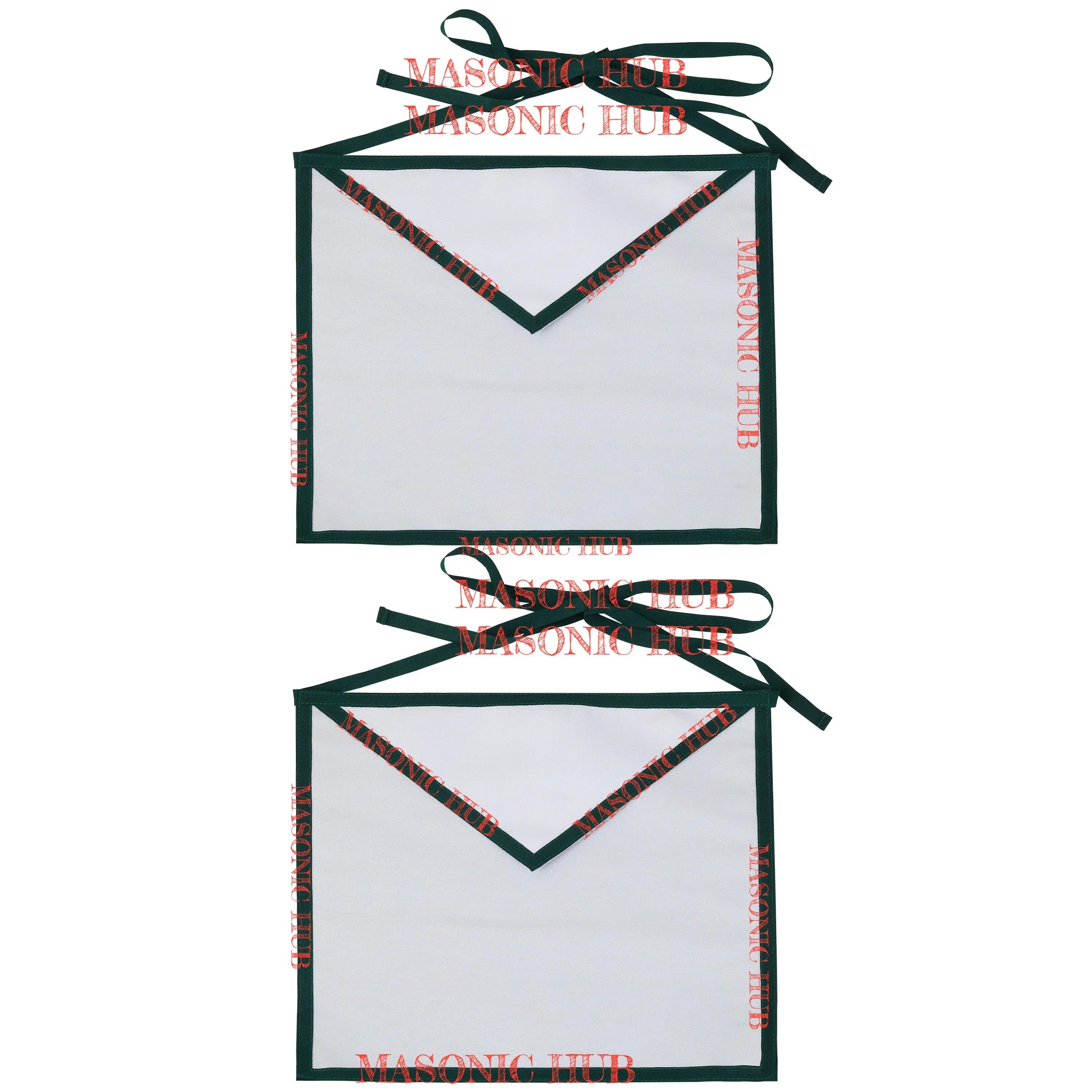 Allied Masonic Degree (AMD) Member Apron – White Cotton Duck Cloth Masonic Hub