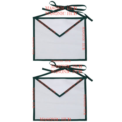 Allied Masonic Degree (AMD) Member Apron – White Cotton Duck Cloth
