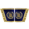 Masonic Grand Lodge Orator Cuffs Set – Hand-Embroidered with Gold Bullion Masonic Hub