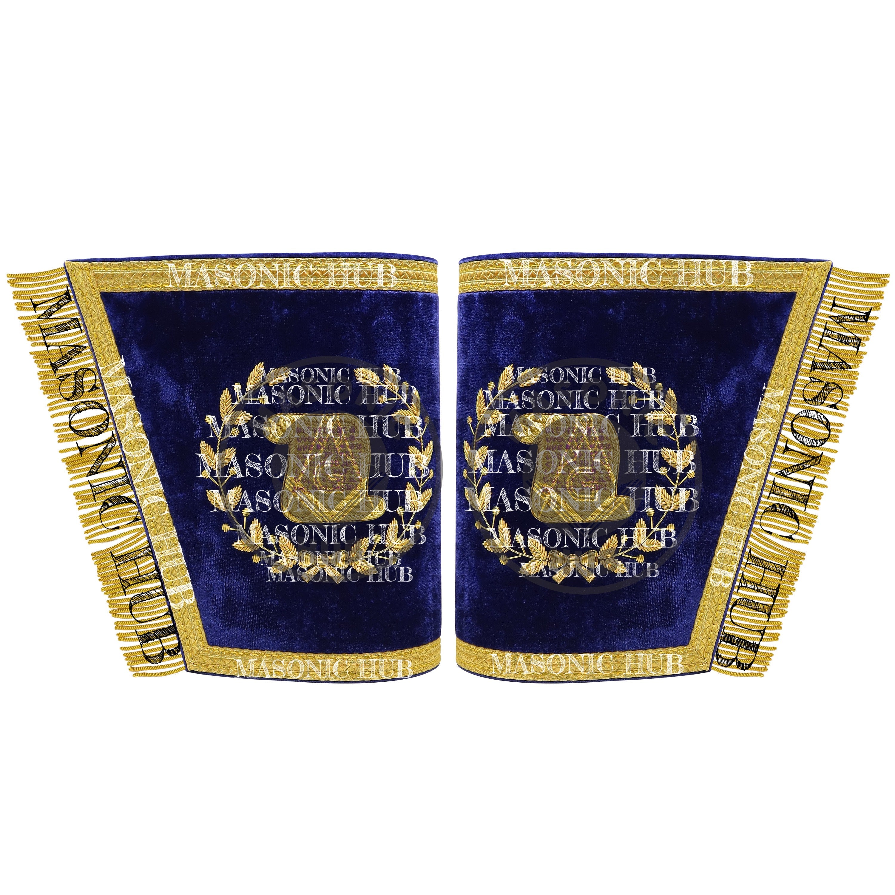 Masonic Grand Lodge Orator Regalia Set – Hand Embroidered Lambskin Apron Masonic Hub