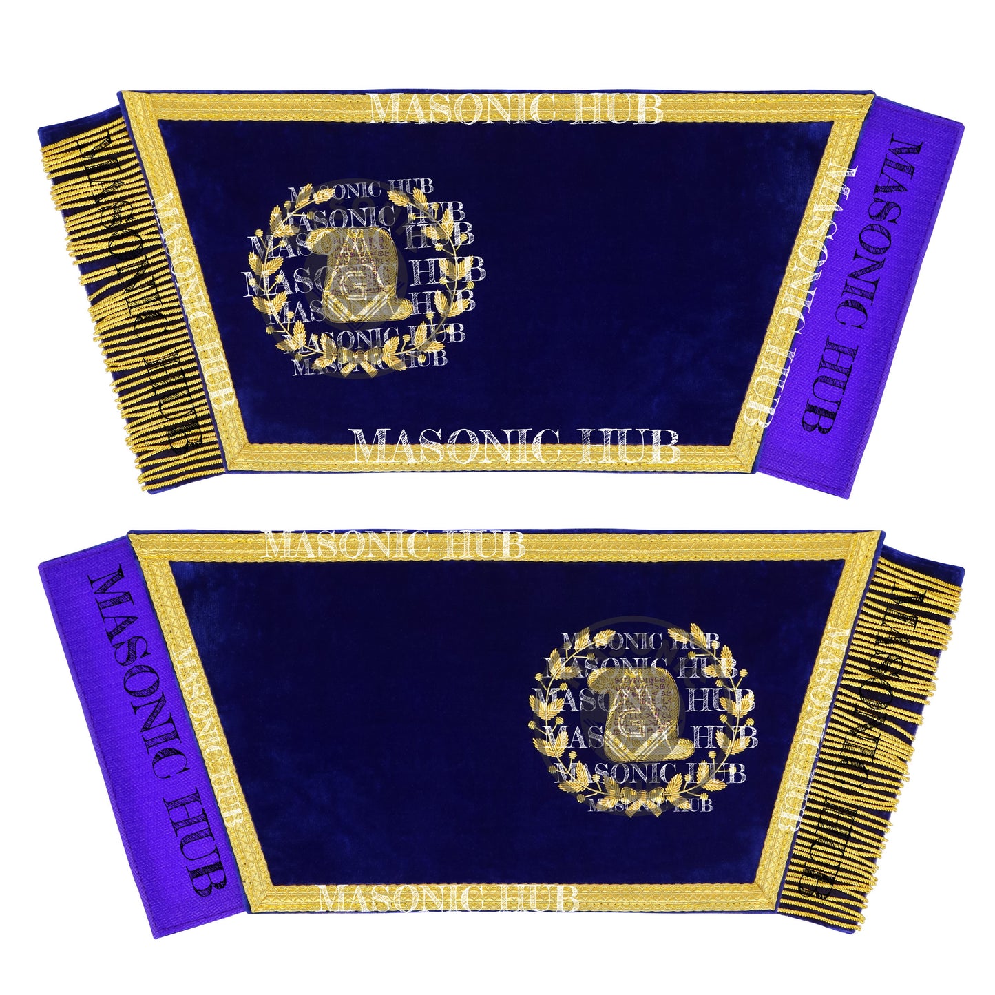 Masonic Grand Lodge Orator Regalia Set – Hand Embroidered Lambskin Apron
