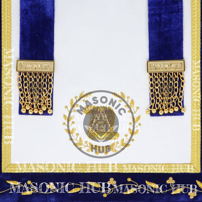 Masonic Grand Lodge Orator Regalia Set – Hand Embroidered Lambskin Apron