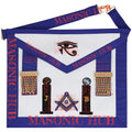 Masonic Master Mason Apron - with Compass & Square, Sunburst, Black Eye & Pillar My Store