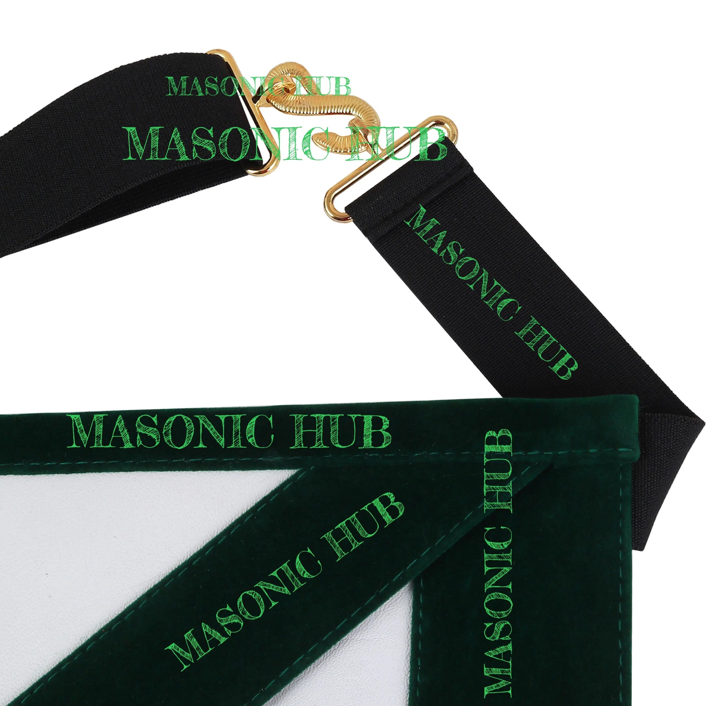 Hand-Embroidered Allied Masonic Degree (AMD) Officer Apron Senior Deacon Regalia My Store