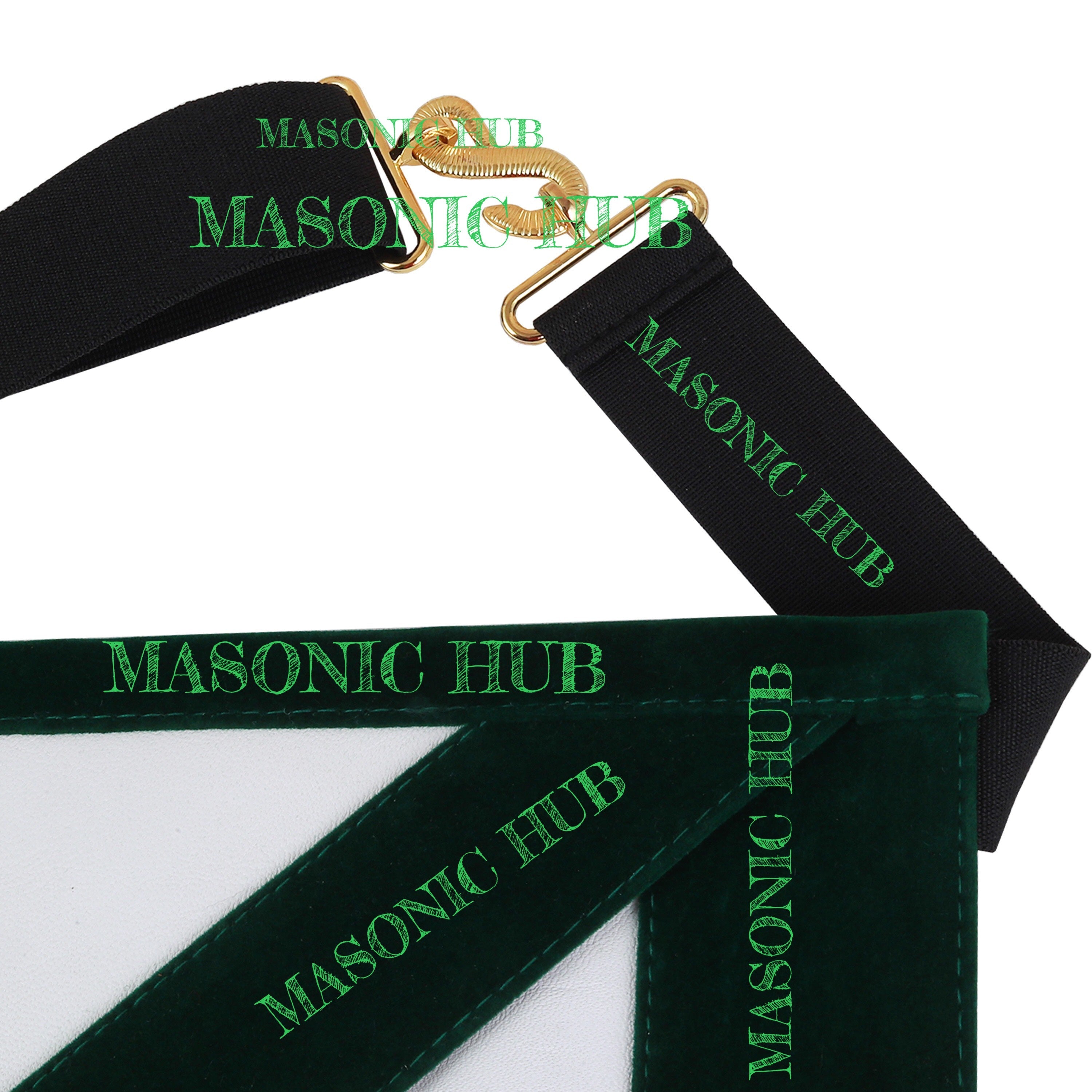 Hand-Embroidered Allied Masonic Degree (AMD) Officer Apron - Sentinel Regalia My Store