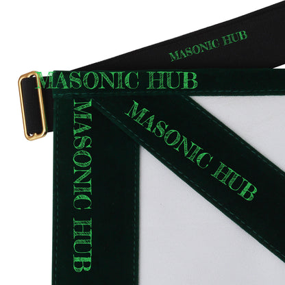 Hand-Embroidered Allied Masonic Degree (AMD) Officer Apron - Sentinel Regalia