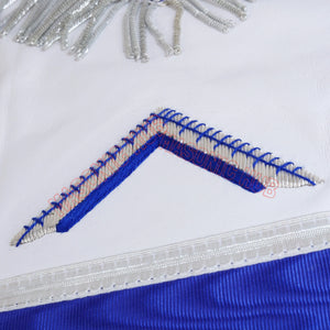 Masonic Worshipful Master Apron – 100% Lambskin with Chain Collar &amp; Free Jewel Masonic Hub