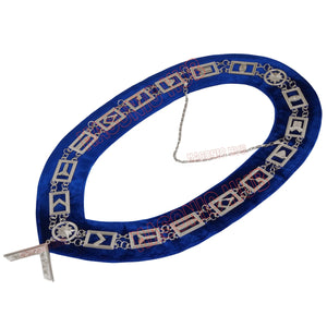 Masonic Worshipful Master Apron – 100% Lambskin with Chain Collar &amp; Free Jewel Masonic Hub