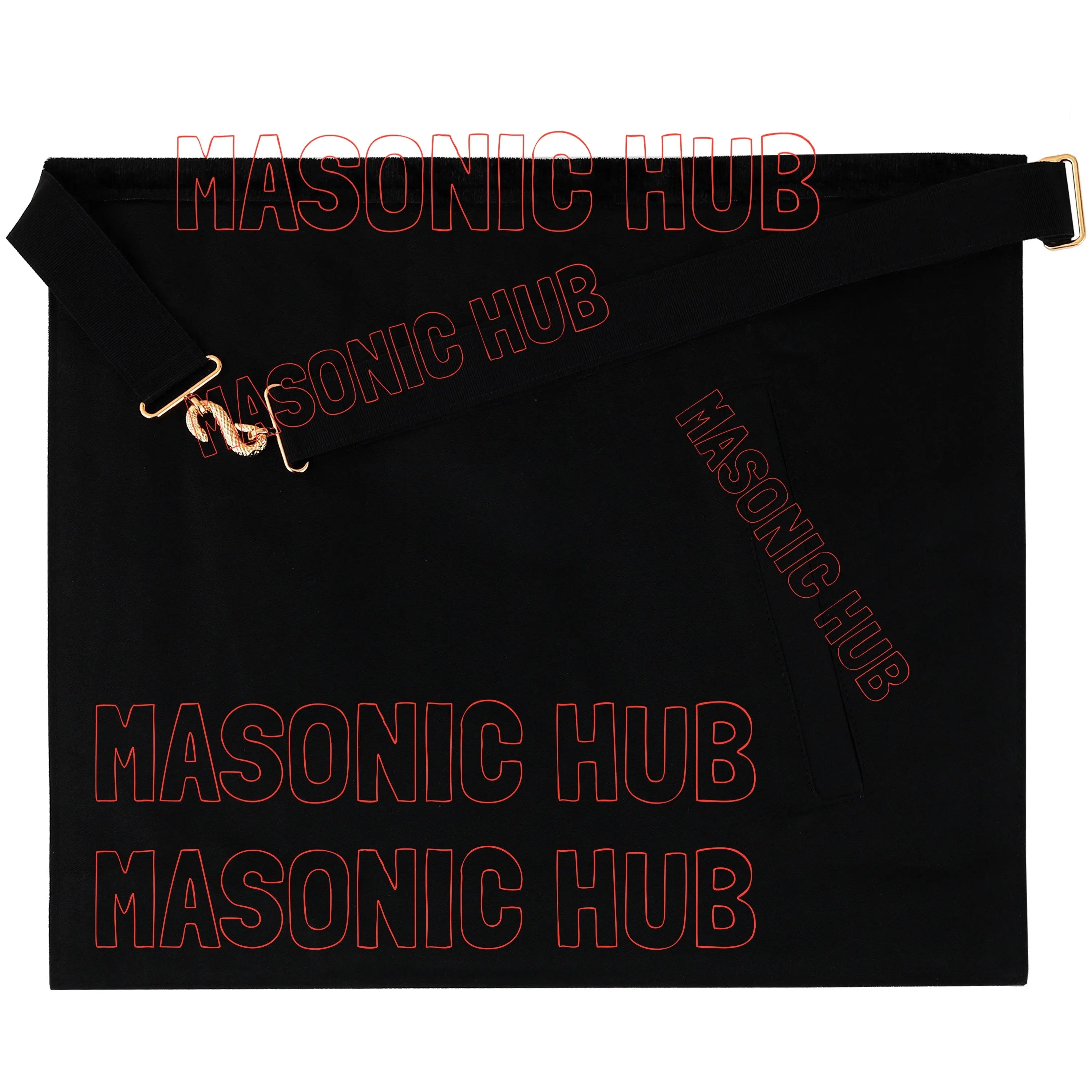 Masonic Master Mason Funeral Apron 100% Lambskin Hand Embroidered+BLACK VELVET Masonic Hub