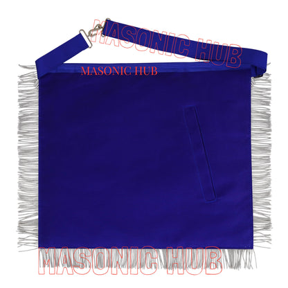 Masonic Worshipful Master Apron – 100% Lambskin with Chain Collar &amp; Free Jewel