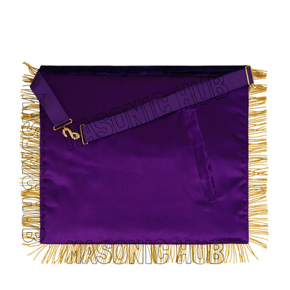 MASONIC GRAND LODGE MASTER MASON 100% LAMBSKIN APRON + CHAIN COLLAR + GAUNTLETS