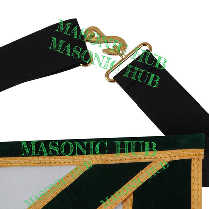 Allied Masonic Degrees (AMD) Past Sovereign Master Lambskin Apron - Handcrafted