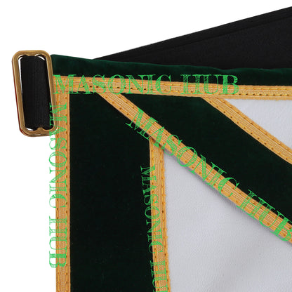 Allied Masonic Degrees (AMD) Past Sovereign Master Lambskin Apron - Handcrafted