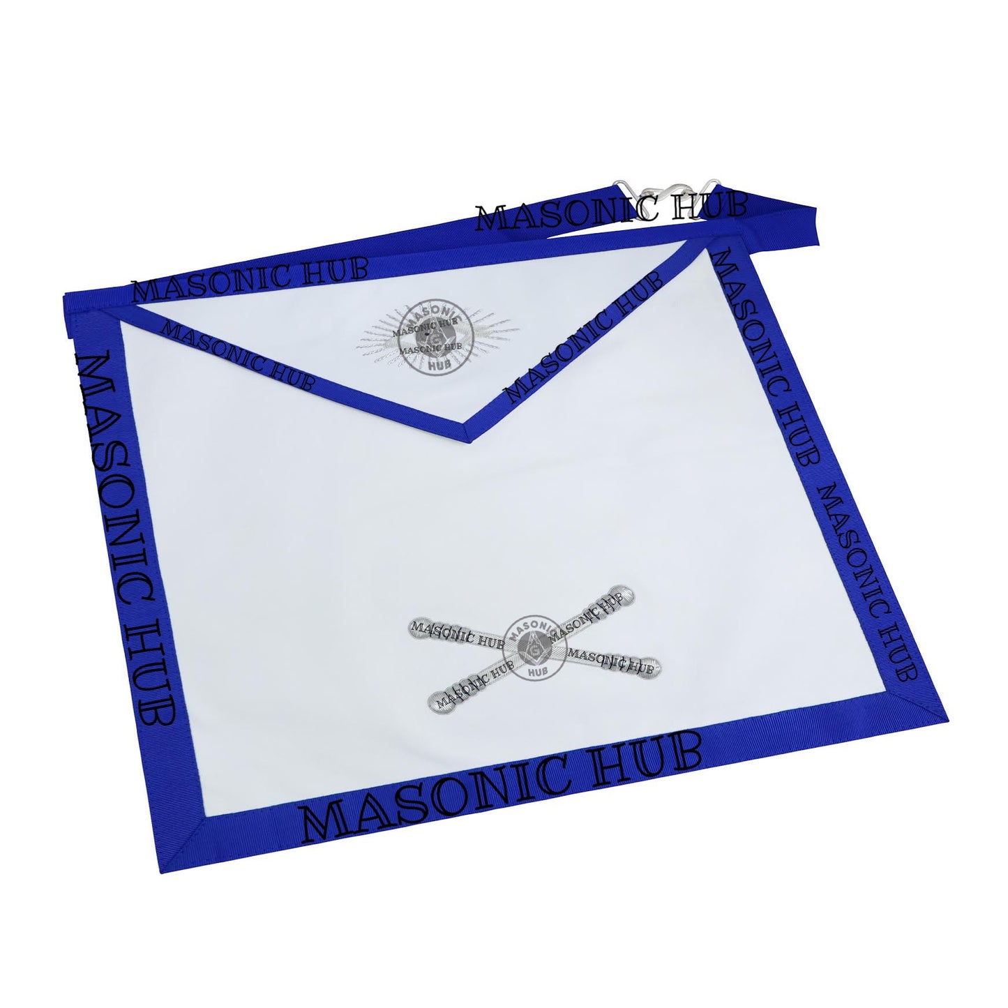Masonic Texas Regulation Marshal Officer Apron with Eye - Handcrafted