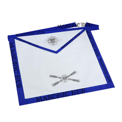 Masonic Texas Regulation Marshal Officer Apron with Eye - Handcrafted