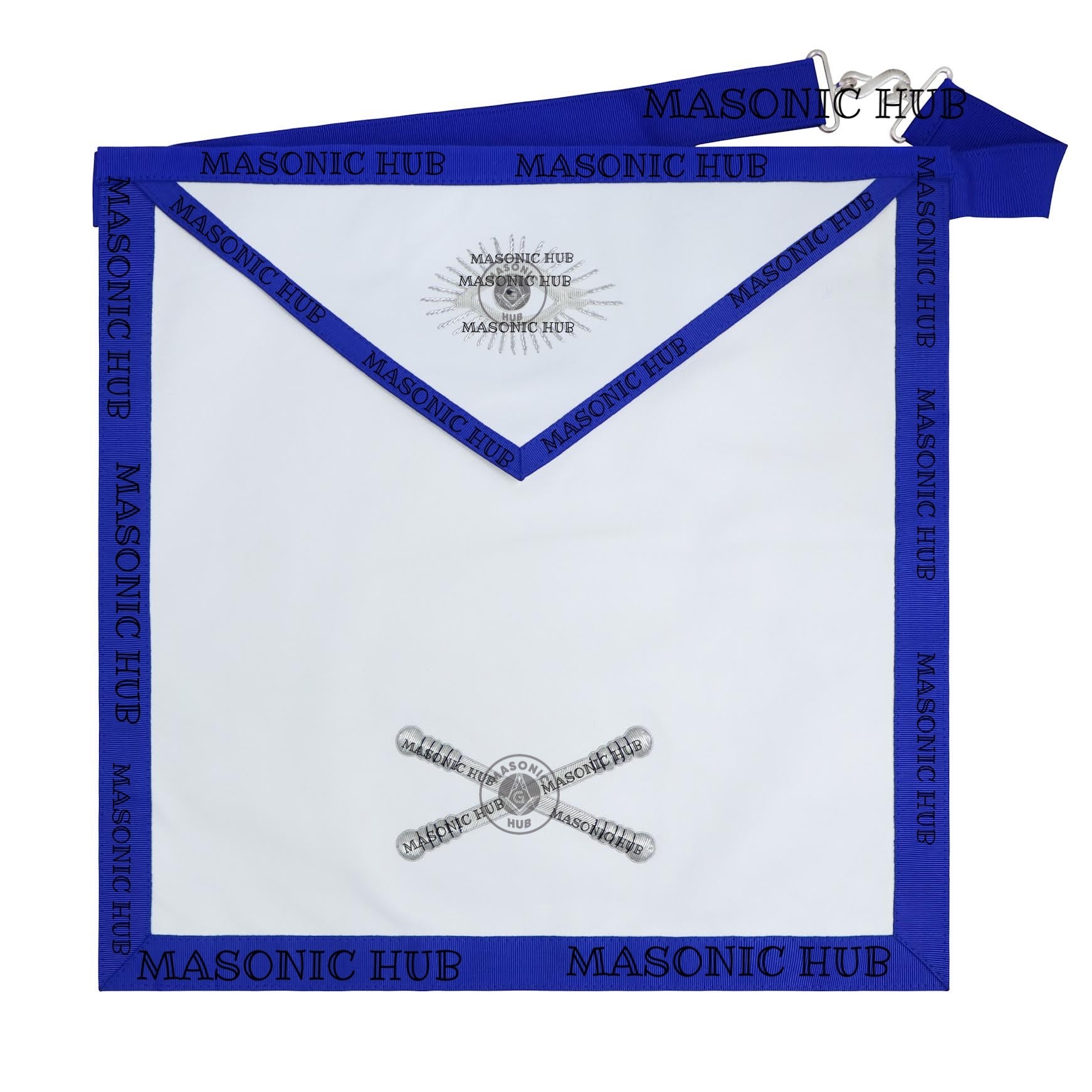 Masonic Texas Regulation Marshal Officer Apron with Eye - Handcrafted My Store