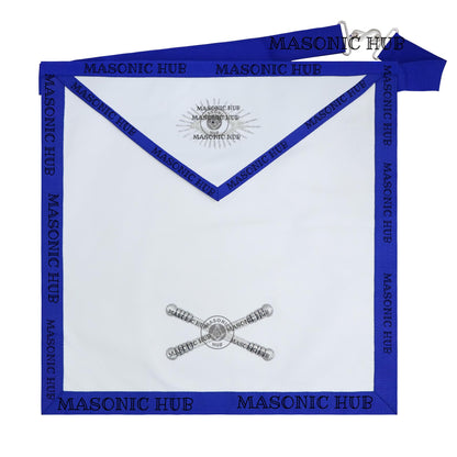 Masonic Texas Regulation Marshal Officer Apron with Eye - Handcrafted