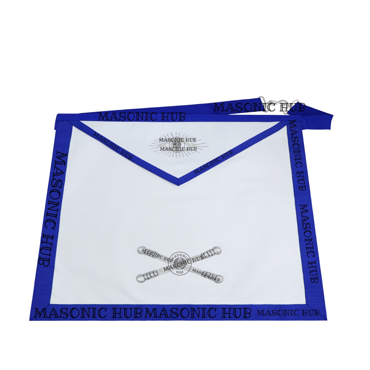 Masonic Texas Regulation Marshal Officer Apron with Eye - Handcrafted