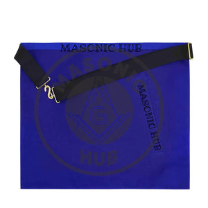 Masonic Past Master Apron – Freemason Blue Lodge Regalia with Machine Embroidery Masonic Hub