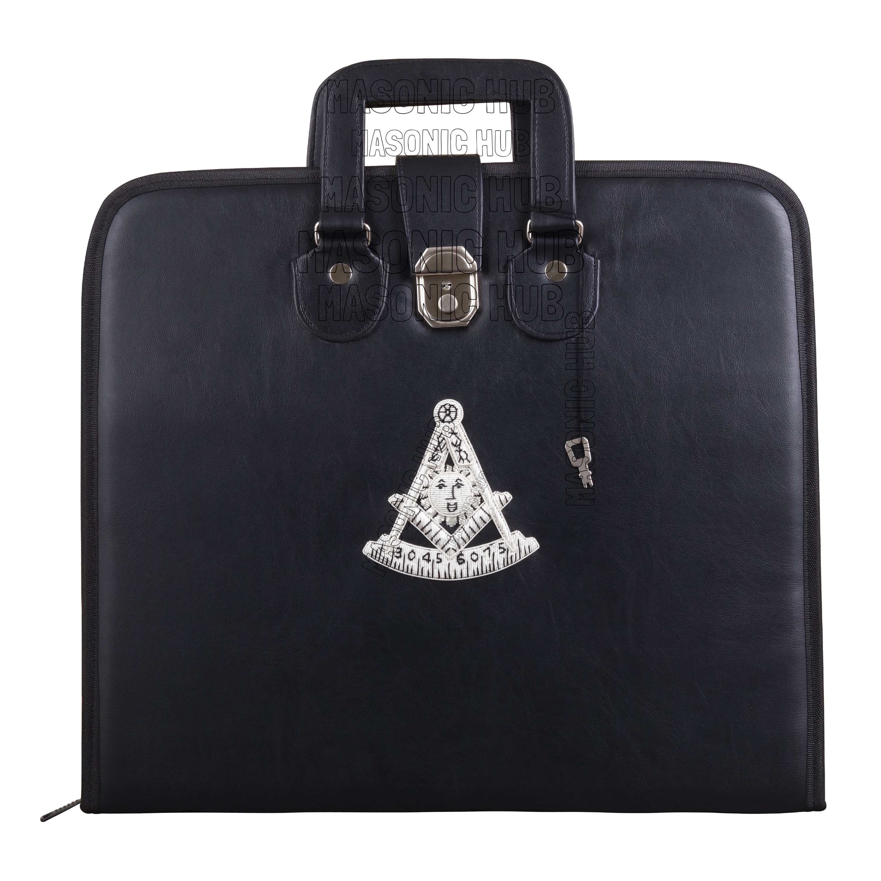 Masonic Hand Embroidered Customize Past Master Masonic Apron Case with Handle Masonic Hub