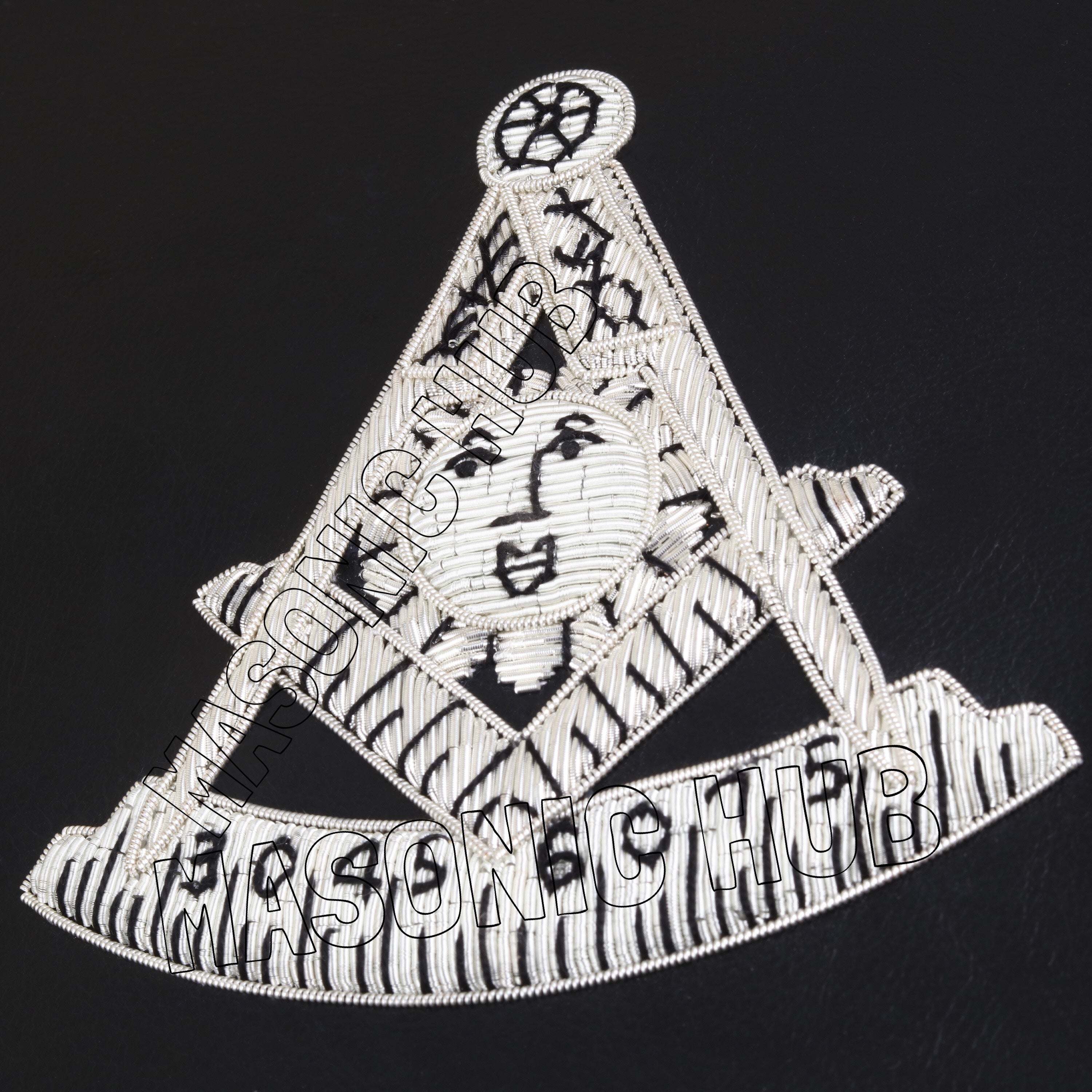 Masonic Hand Embroidered Customize Past Master Masonic Apron Case with Handle Masonic Hub