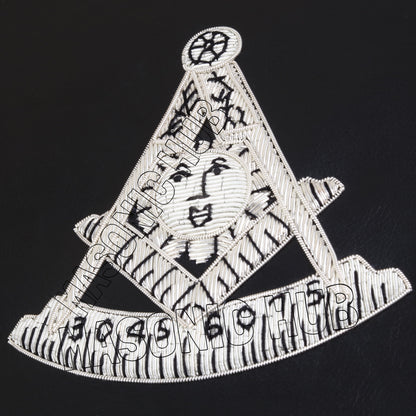 Masonic Hand Embroidered Past Master Chain Collar Case with - Chain Collar Jewel