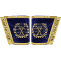 Masonic Grand Lodge Sentinel Cuffs Set – Hand Embroidered Gold Bullion Masonic Hub