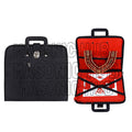 Masonic Regalia Black Faux Leather Masonic Apron Soft Case with Handle [BLACK] Masonic Hub