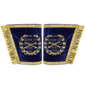 Masonic Grand Lodge Marshal Officer Cuffs – Handcrafted with Gold Bullion Embroidery Masonic Hub