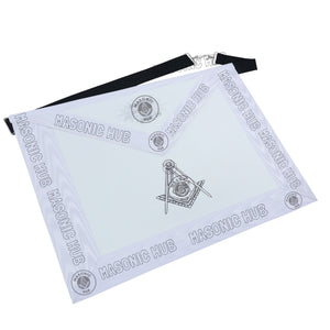 Masonic Regalia Aprons Master Mason Apron Blue Lodge With Embroidery 14"x16" Masonic Hub