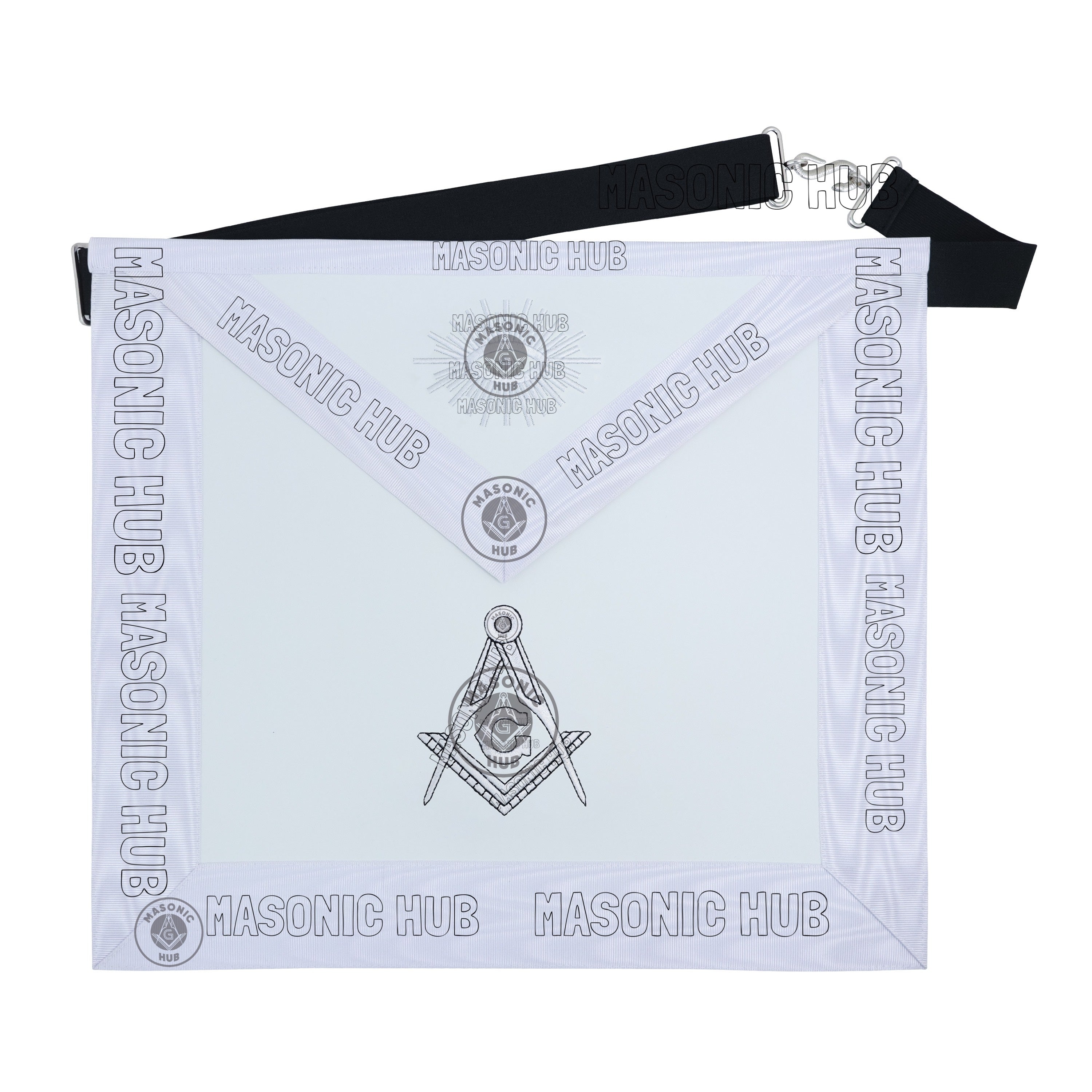 Masonic Regalia Aprons Master Mason Apron Blue Lodge With Embroidery 14"x16" Masonic Hub