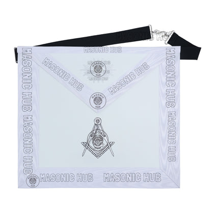 Masonic Regalia Aprons Master Mason Apron Blue Lodge With Embroidery 14"x16"