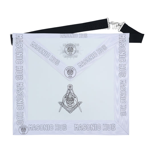 Masonic Regalia Aprons Master Mason Apron Blue Lodge With Embroidery 14"x16"