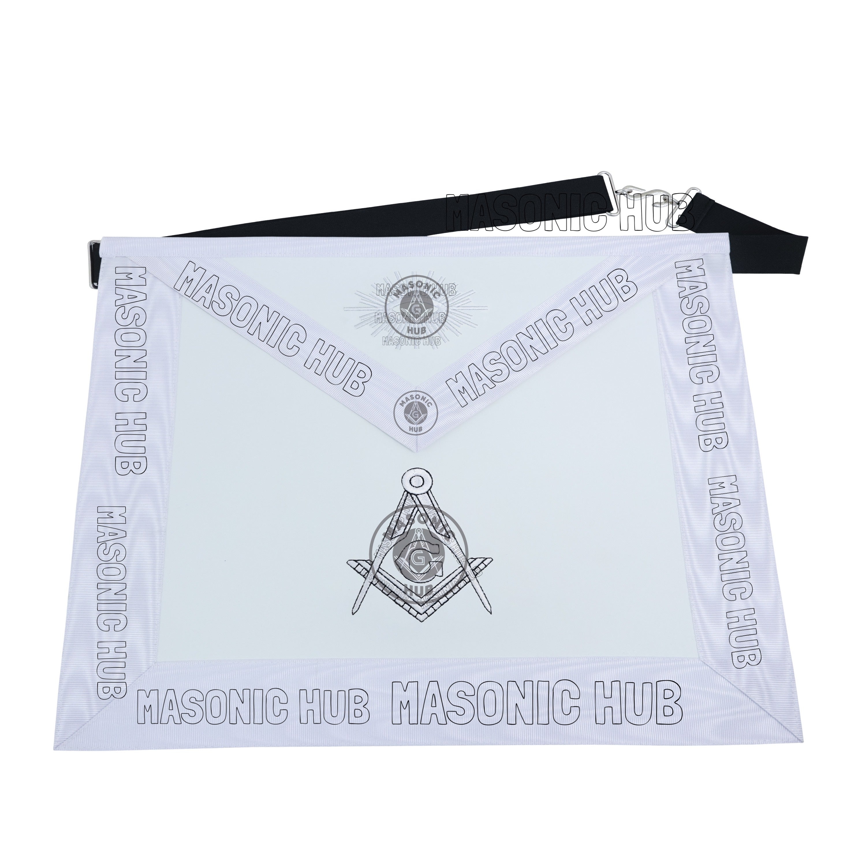 Masonic Regalia Aprons Master Mason Apron Blue Lodge With Embroidery 14"x16" Masonic Hub