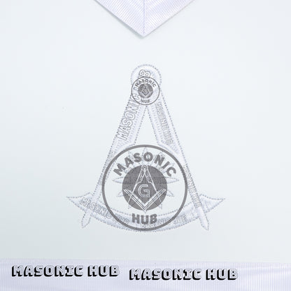 Past Master Masonic Apron Compass & Quadrant with Sun Emblem Machine Embroidery