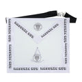 Masonic Past Master Apron – Freemason All White Regalia with Machine Embroidery Masonic Hub