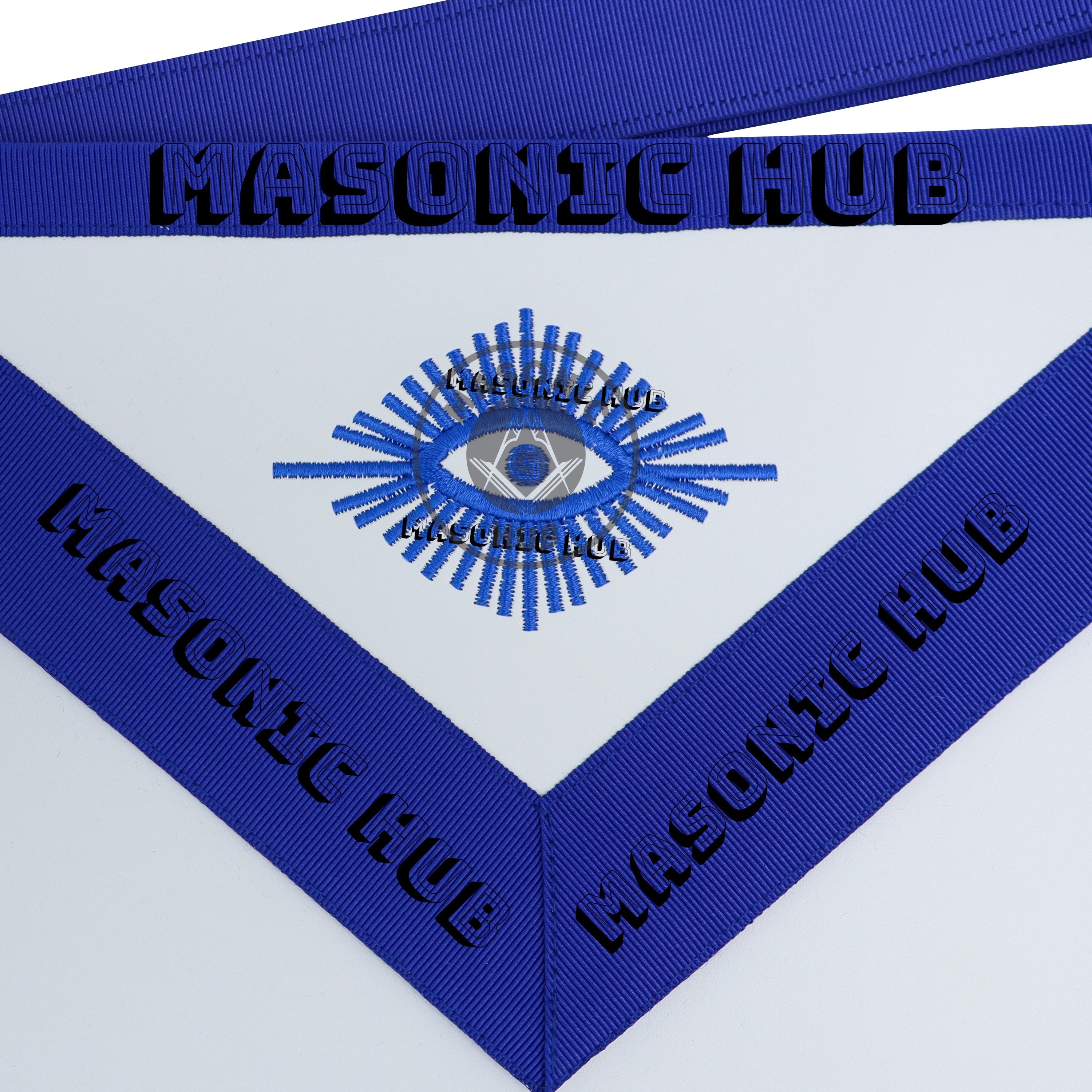 Masonic Regalia Aprons Master Mason Apron Blue Lodge With Embroidery 14"x16" Masonic Hub