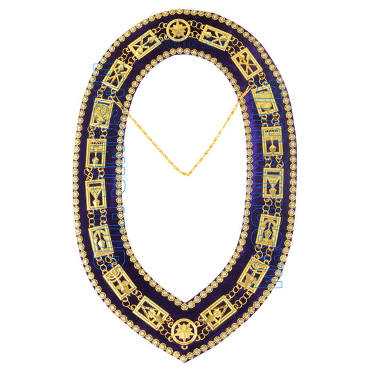 Masonic Regalia Cryptic Mason Royal & Select Master Chain Collar With  Rhinestones
