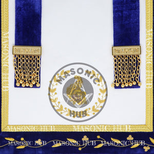 Masonic Grand Lodge Junior Steward Regalia Set – Hand Embroidered Lambskin Apron Masonic Hub