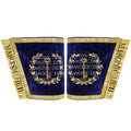 Masonic Grand Lodge Trustee Cuffs Set – Hand Embroidered Gold Bullion Masonic Hub