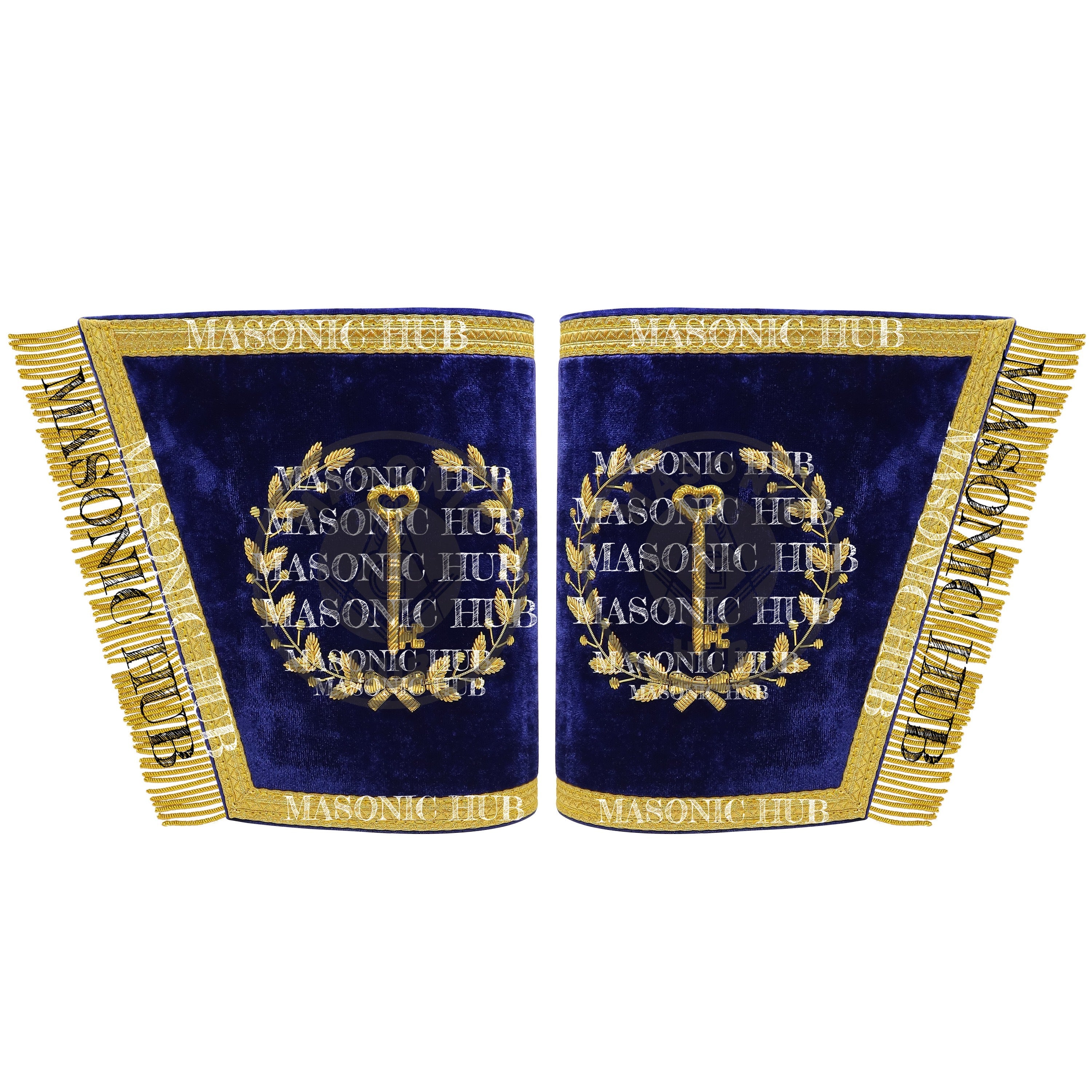 Masonic Grand Lodge Trustee Regalia Set – Hand Embroidered Lambskin Apron Masonic Hub