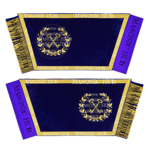Masonic Grand Lodge Treasurer Cuffs Set – Hand Embroidered Gold Bullion Masonic Hub