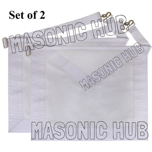 Masonic Candidate / Entered Apprentice Apron – All White Masonic Hub